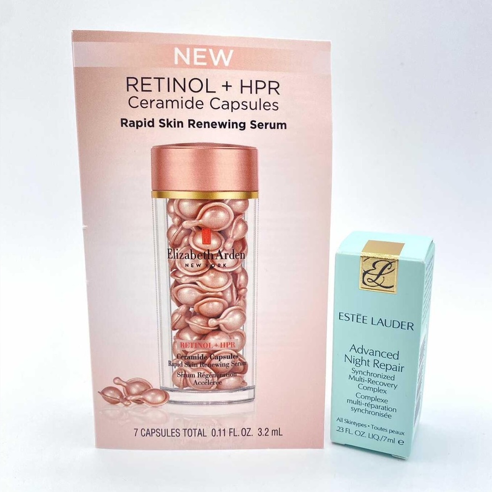 NEW Travel Size Estée Lauder (7ml) & Retinol + HPR Serum (7 capsules)